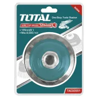 Total - perie sarma tip cupa - fir rasucit - 125mm