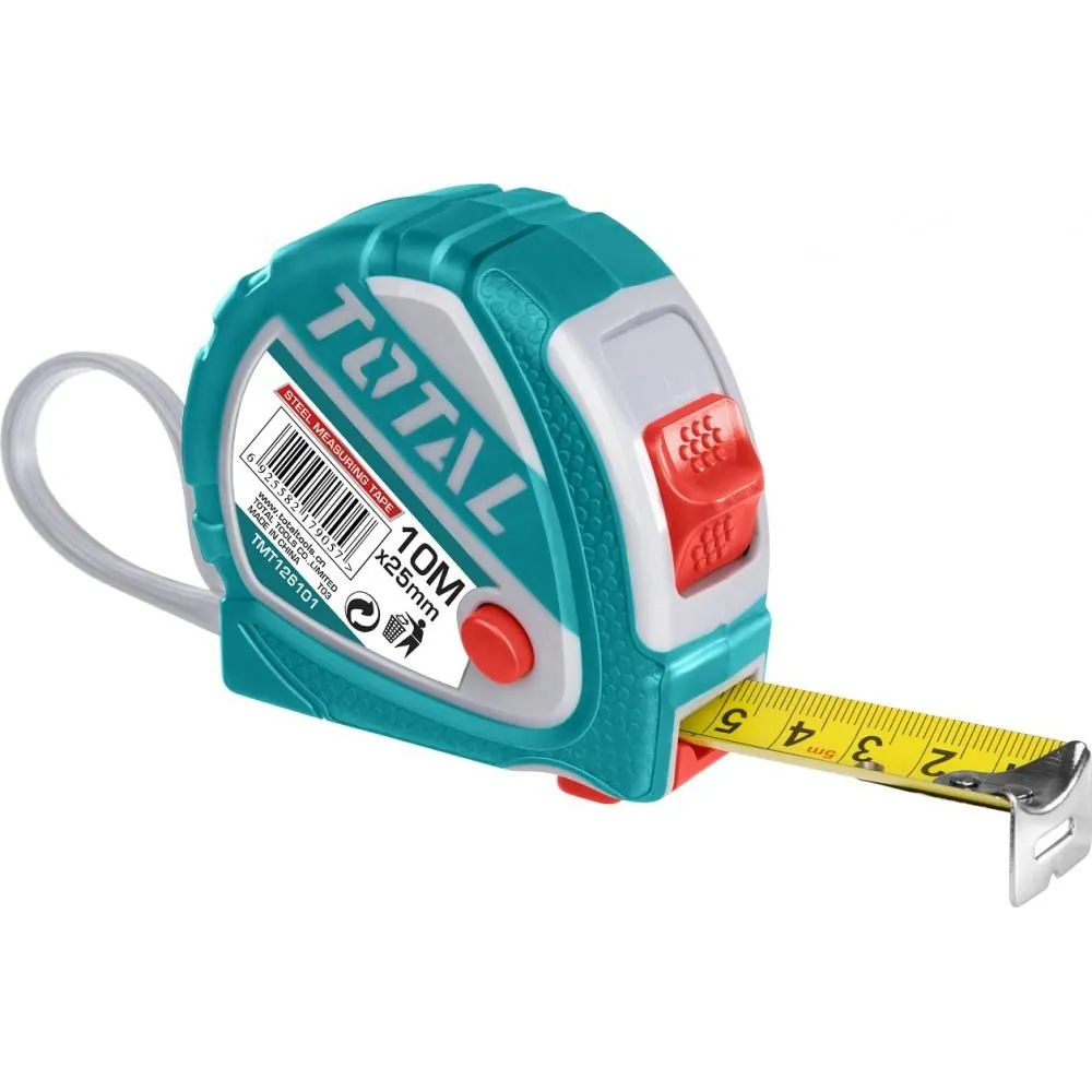 Ruleta Total, 10m x 25mm, buton 3 functii