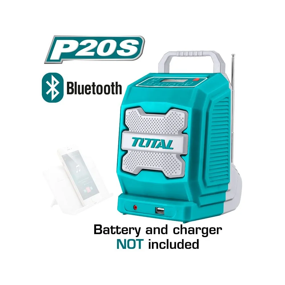 Total - radio - li-ion - 20v