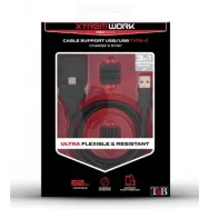 Cablu de date TnB, USB - USB-C, 0.6m, Black