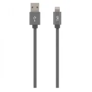 Cablu de date TnB, USB - Lightning, 2m, Grey