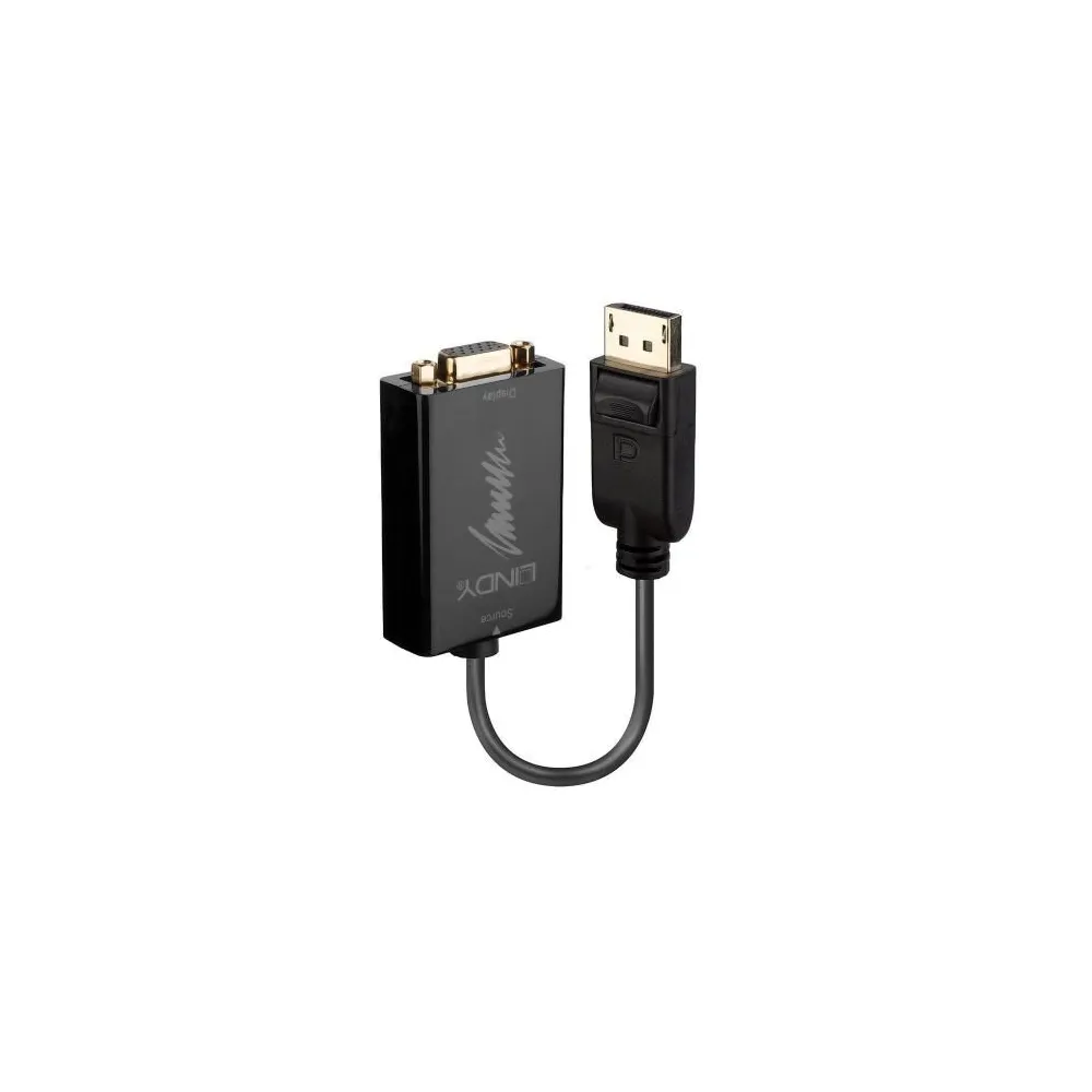 Adaptor Lindy LY-41006, Displayport - VGA, Black