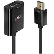 Cablu Lindy, HDMI - VGA, 1m, Black