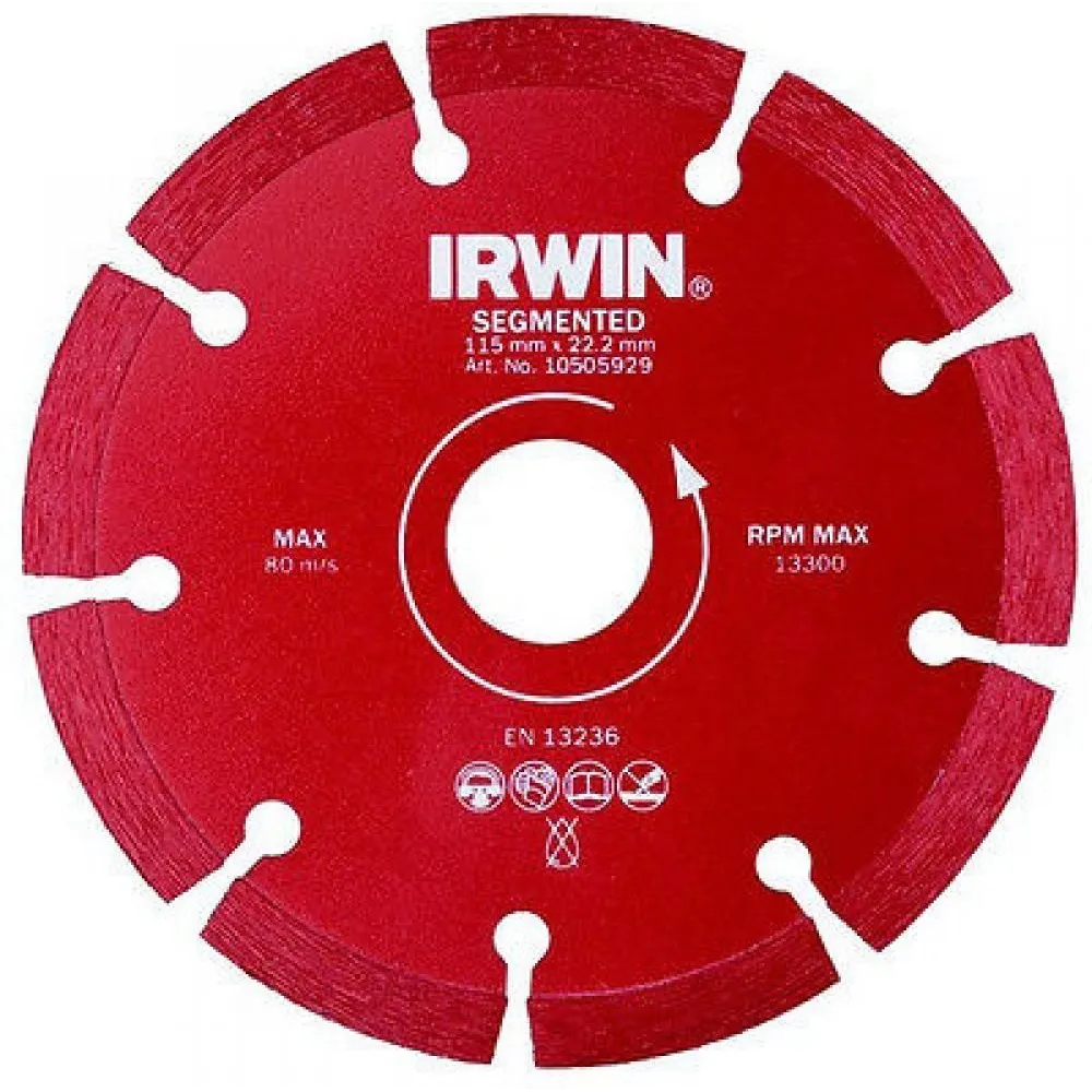 Irwin Disc diamantat laser segmentat beton 125mm/22.2mm Irwin - 1
