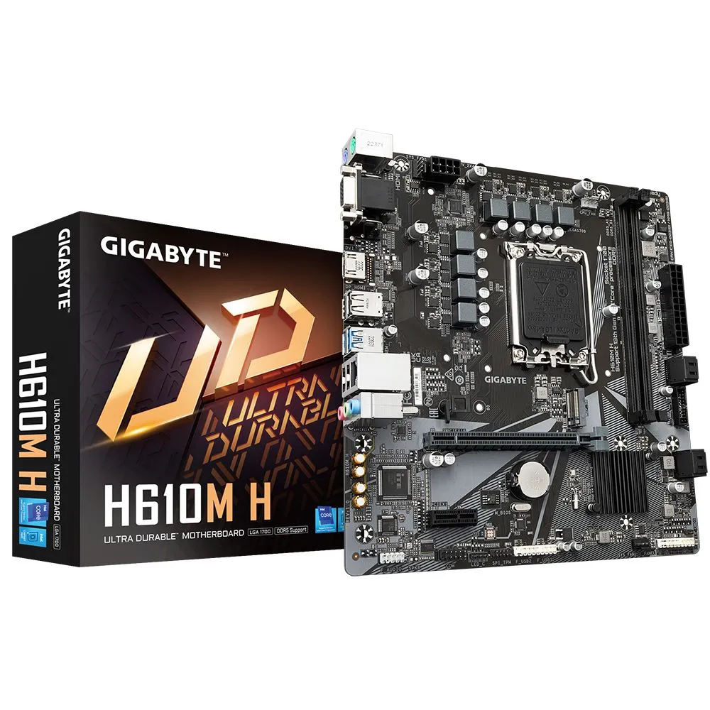 Gigabyte H610M H (rev. 1.0) Intel H610 Express LGA 1700 micro-ATX