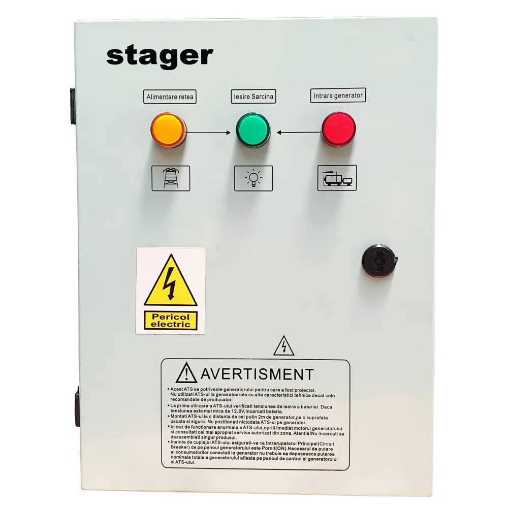 Stager YPA20063F12S automatizare monofazata 63A 12Vcc protectie Stager - 1