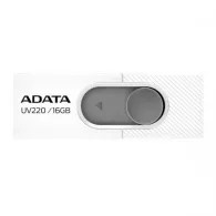 Stick Memorie AData UV220 16GB, USB 2.0, White-Gray A-data - 1