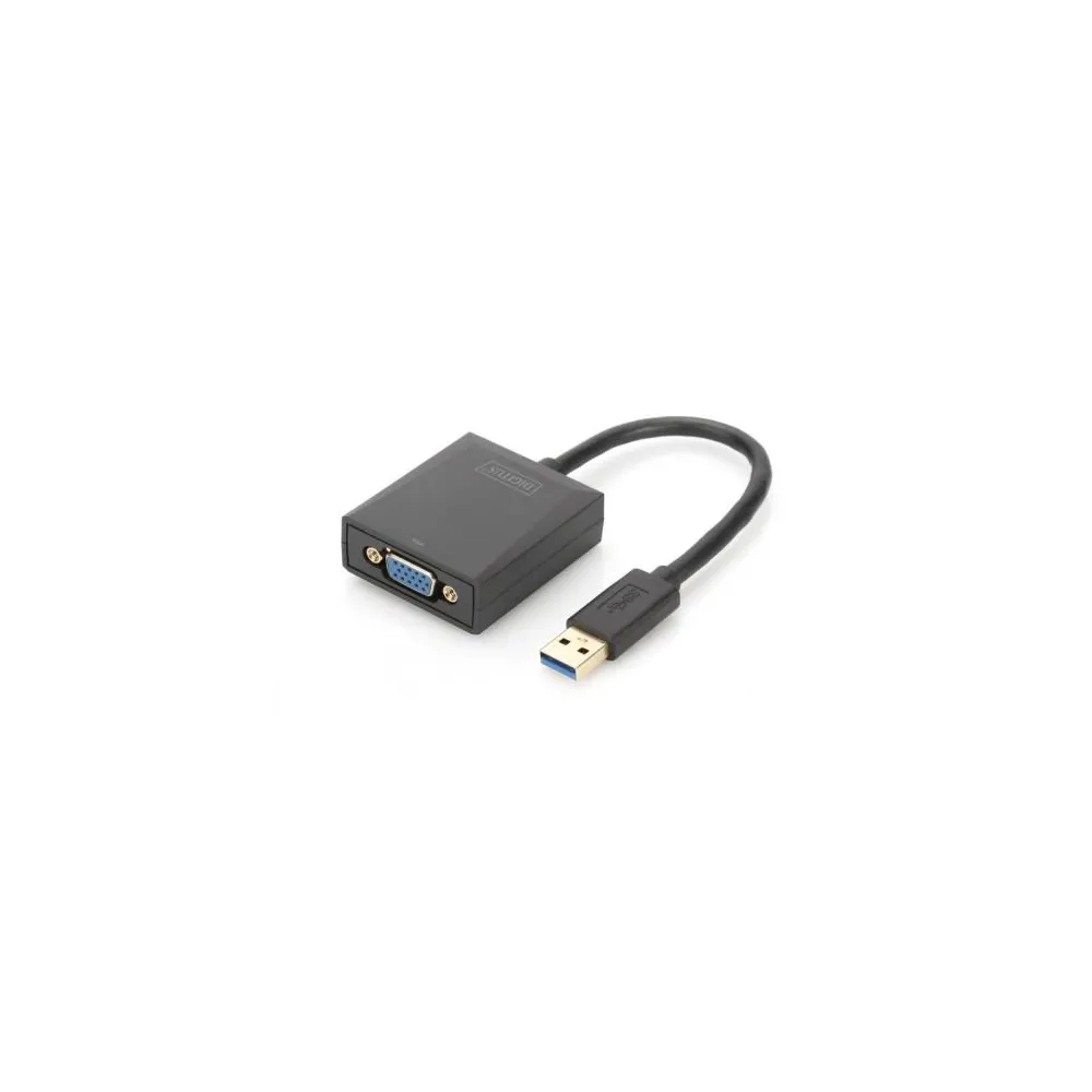 Adaptor ASSMANN, USB 3.0 - VGA, Black Digitus - 1