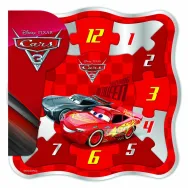 Cars 3- puzzle din lemn ceas