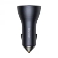 Incarcator auto Baseus Golden Contactor Pro Triple, 2x USB-C, 1x USB, 3A, Gray