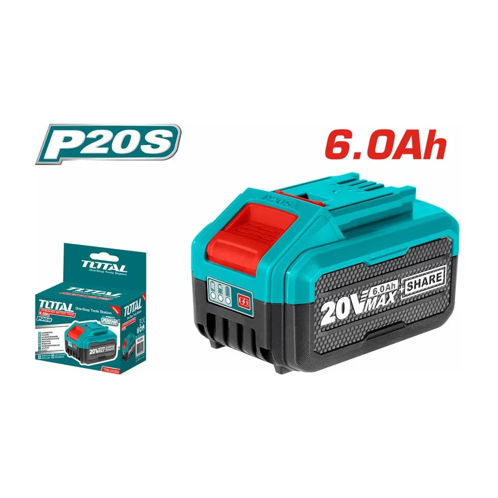 Total - acumulator 20v-6.0ah (industrial)