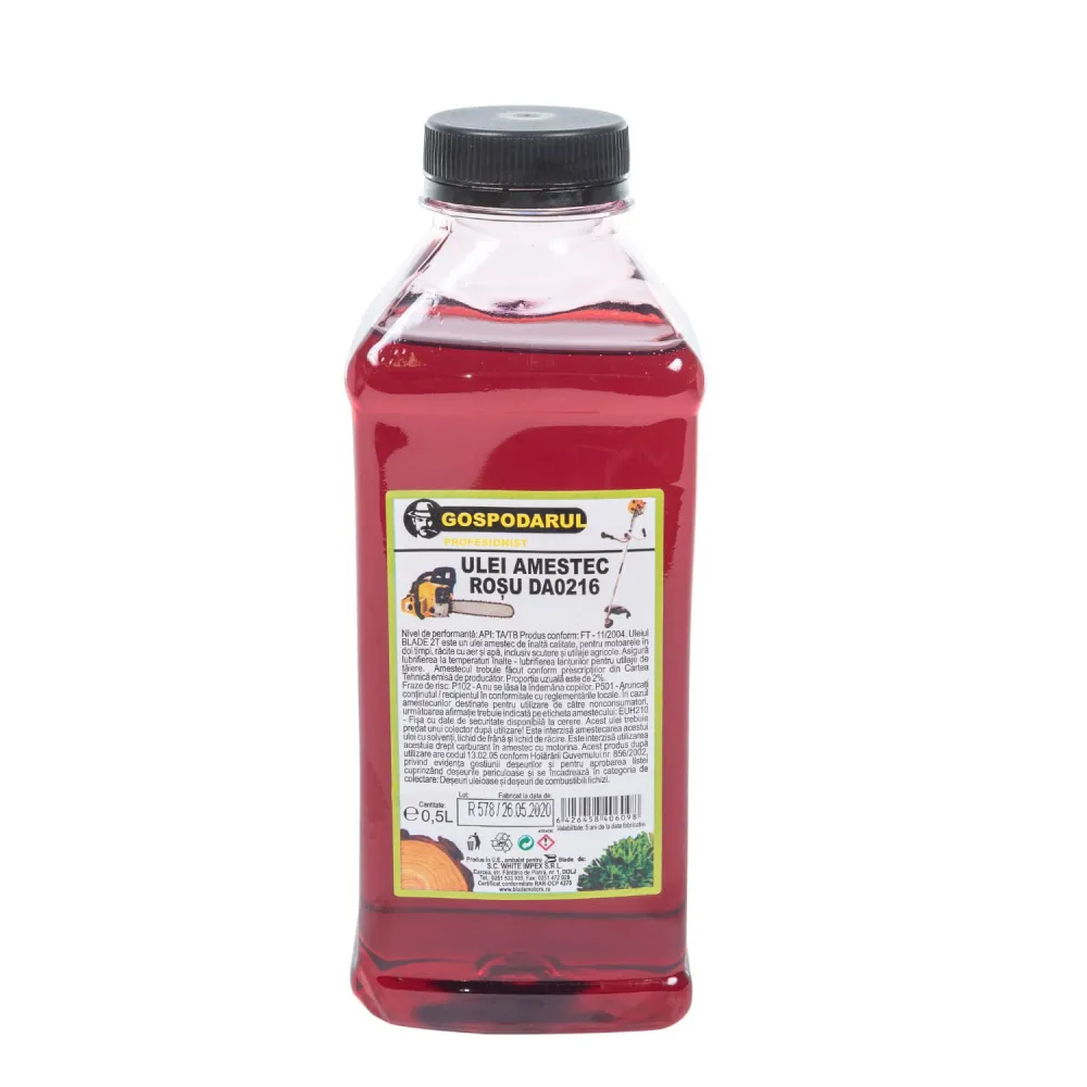 Ulei amestec 2t rosu 0.5l -