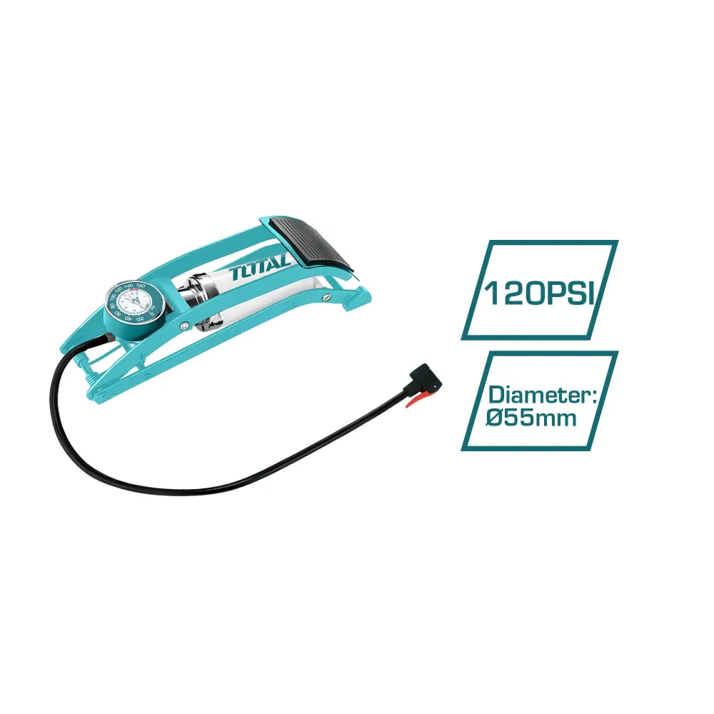 Total - pompa auto de picior cu manometru