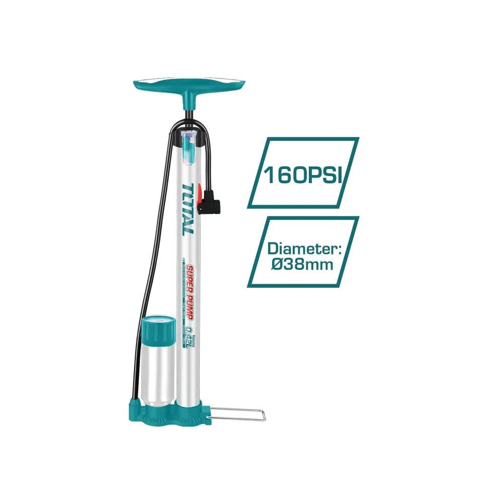 Total - pompa de podea cu manometru