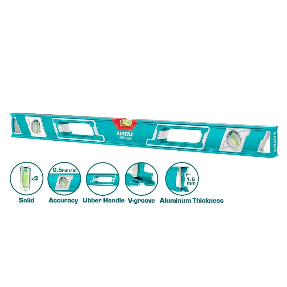 Total - nivela cu bula - 150cm - precizie 0.5mm (i
