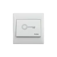 Buton de iesire incastrabil Csaccess CSB-61D, plastic, alb