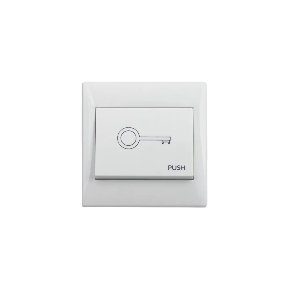 Buton de iesire incastrabil Csaccess CSB-61D, plastic, alb