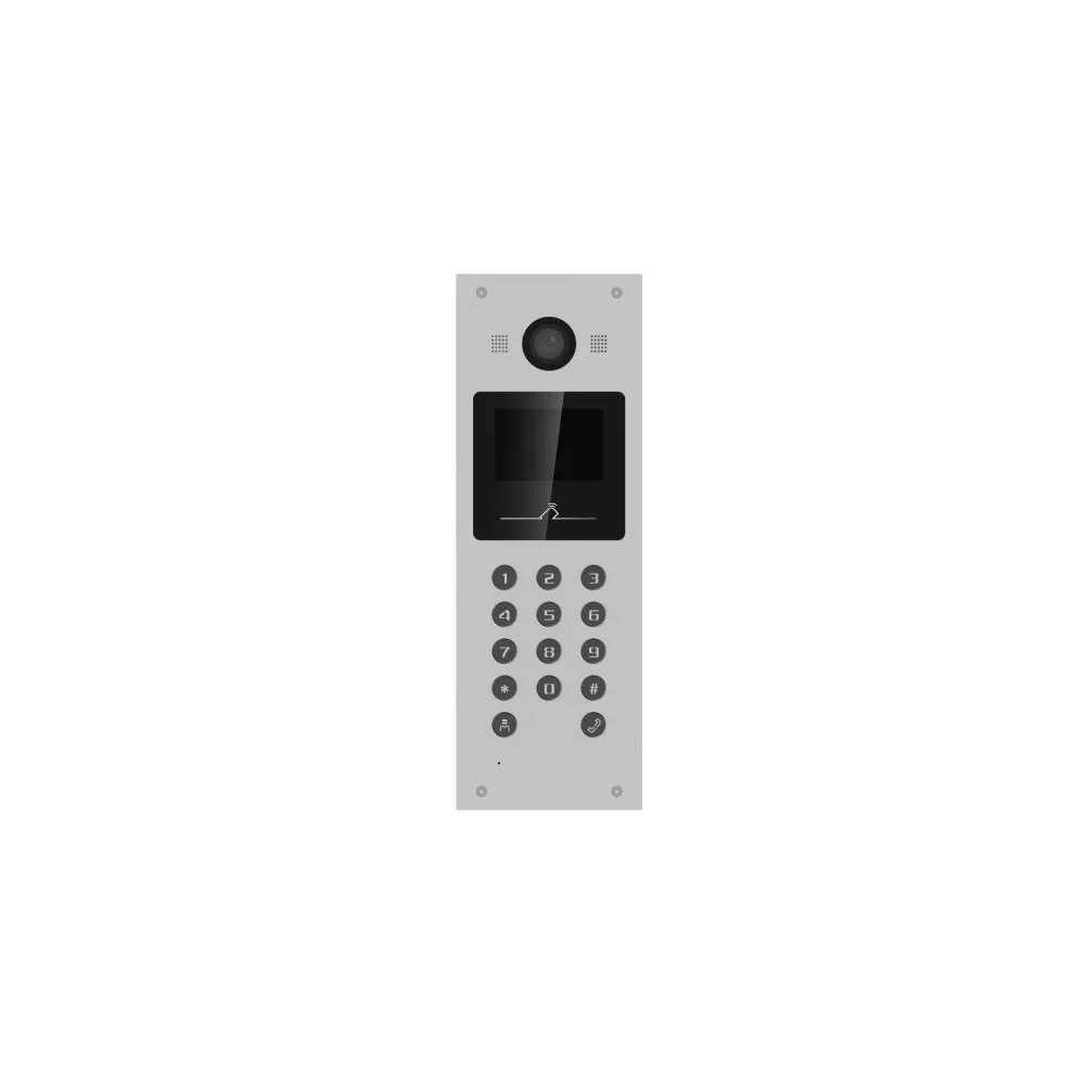 Post videointerfon IP Hikvision DS-KD3003-E6, 3.5inch, alb