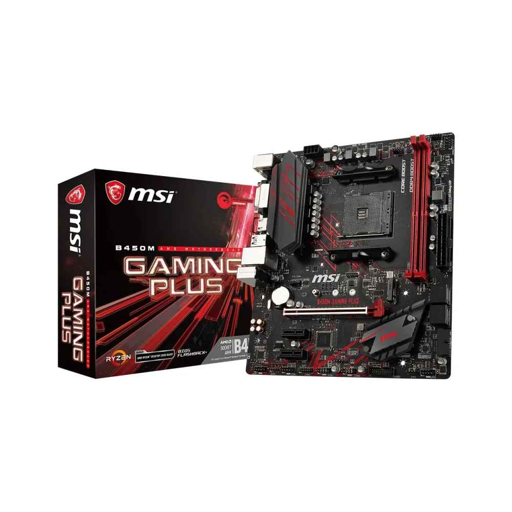 MSI B450M GAMING PLUS AMD B450 Mufă AM4 micro-ATX