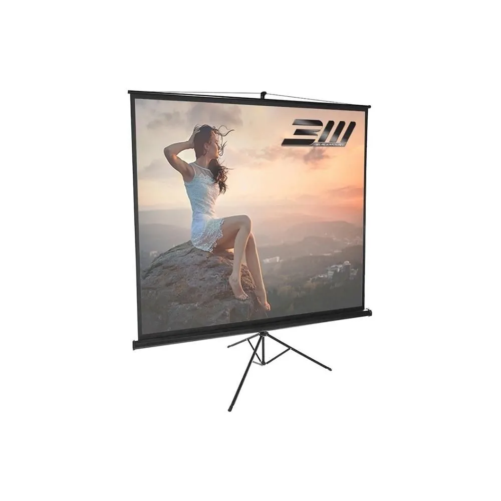 Projector screen 200x200cm/1/1tr200-bm blackmount
