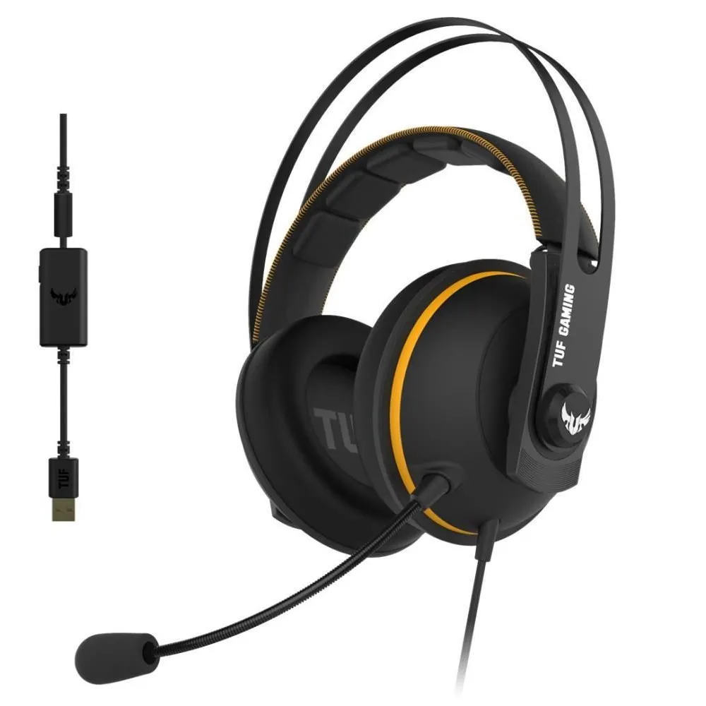 Headset tuf gaming h7 yellow/asus
