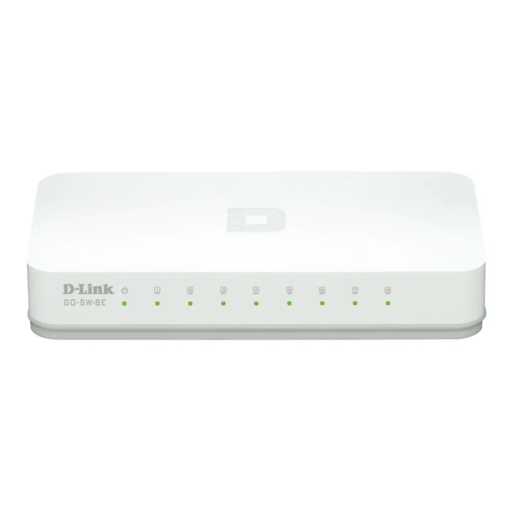 D-Link GO-SW-8E E switch-uri Fara management Fast Ethernet (10 100) Alb