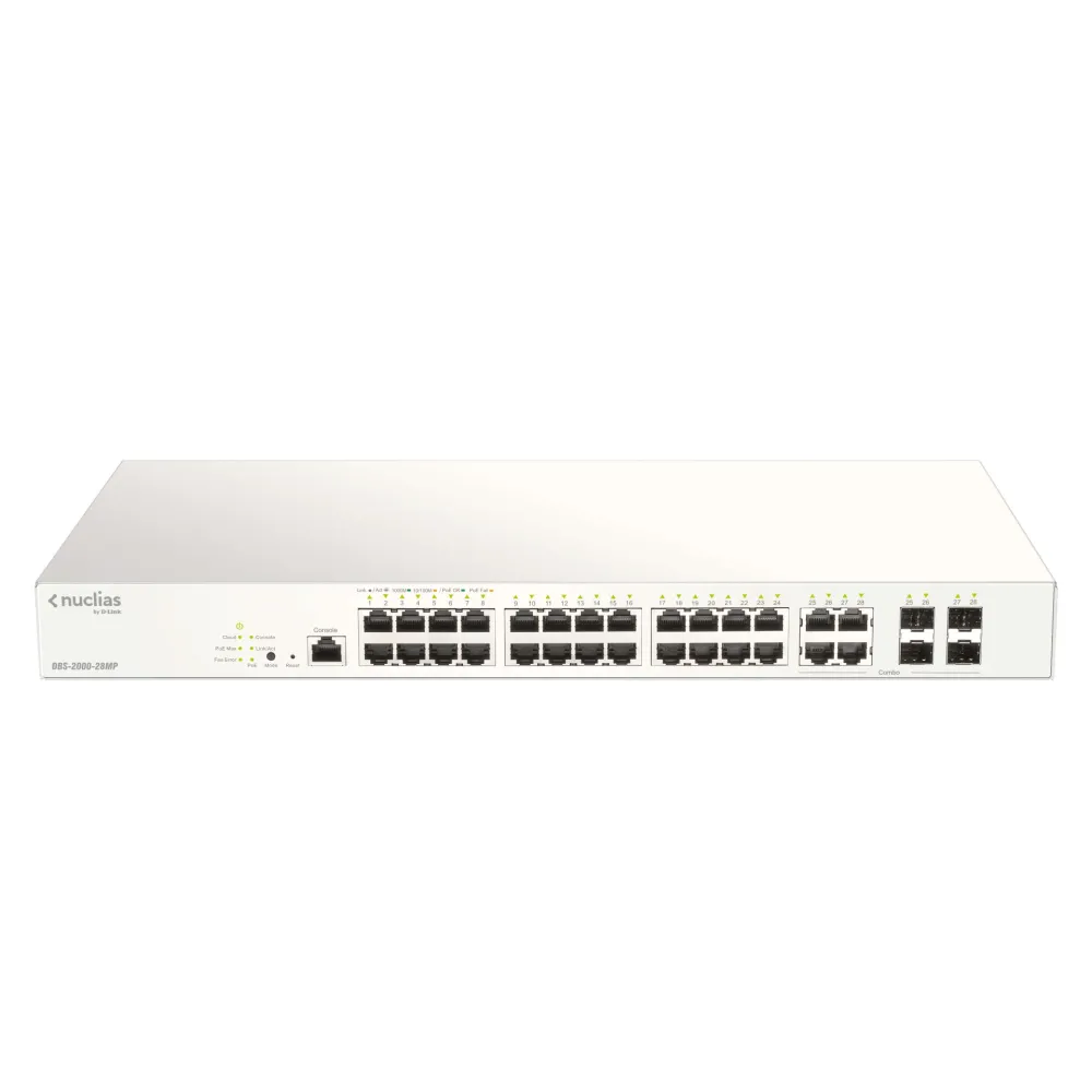D-Link DBS-2000-28MP switch-uri Gestionate L2 Gigabit Ethernet (10 100 1000) Gri