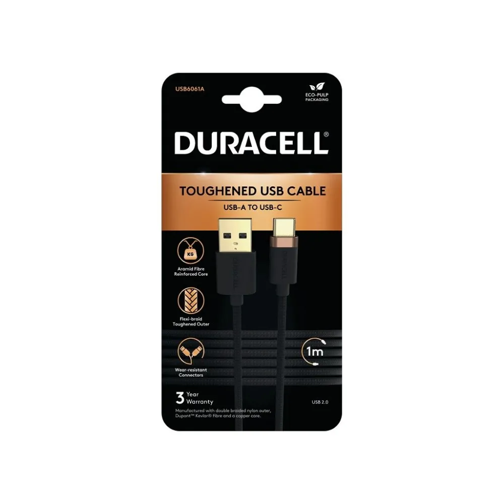 Duracell USB6061A cabluri USB Negru