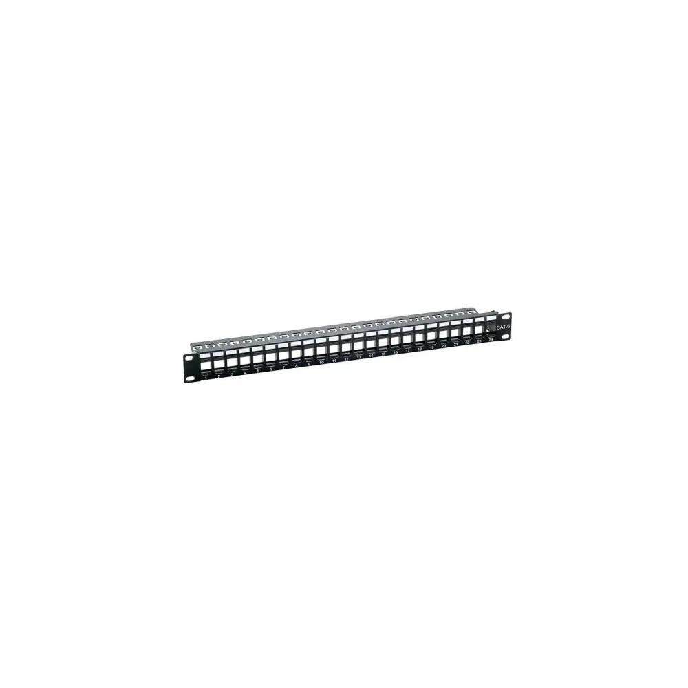 Patch Panel Logilink NK4043, 19inch, 24 porturi, Black