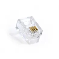 Conector modular Gembird pentru telefon, RJ11, 100buc