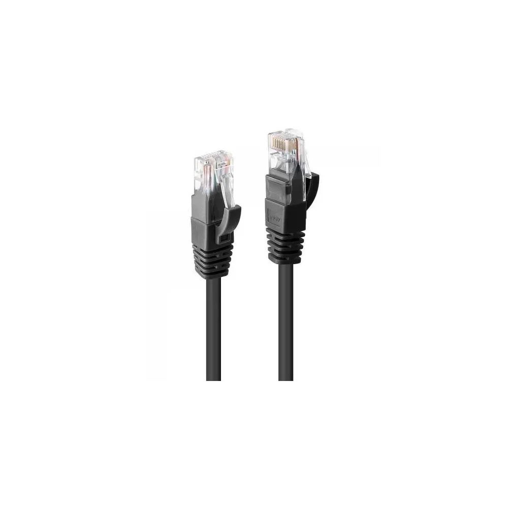 Patch Cord Lindy, U/UTP, Cat.6, 1m, Black
