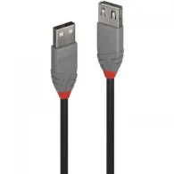 Cablu Lindy, USB 2.0 male - USB 2.0 female, 5m, Black