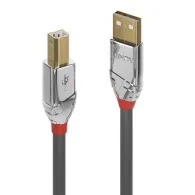 Cablu Lindy, USB 2.0 - USB-B, 5m, Gray