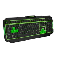 Tastatura gaming led verde shadow esperanza