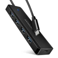 Hue-c1c 4x usb 3.2 gen 1 0.2m usb type-c negru