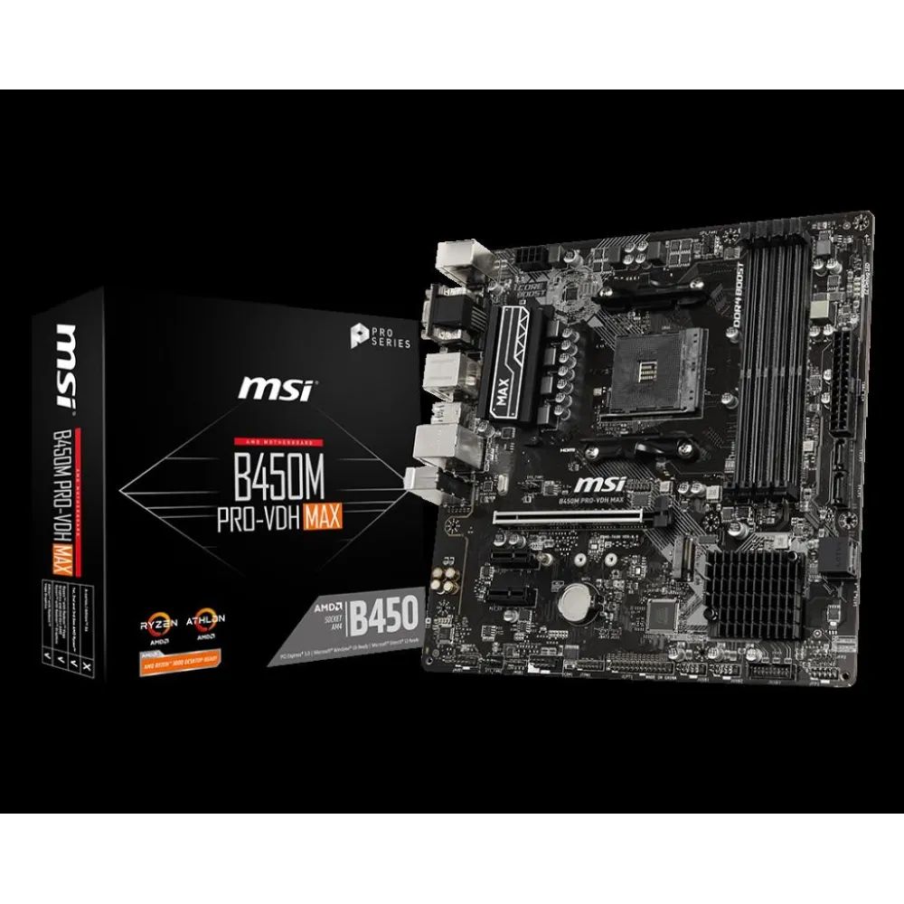 Placa de baza MSI B450M PRO-VDH MAX Msi - 1