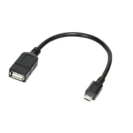 Cablu OTG LogiLink, usb 2.0 - micro USB, mama-tata, 0.2m