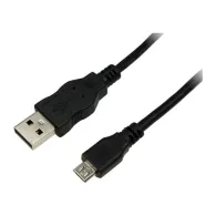 Cablu de date LogiLink, USB - micro USB, 3m, Black