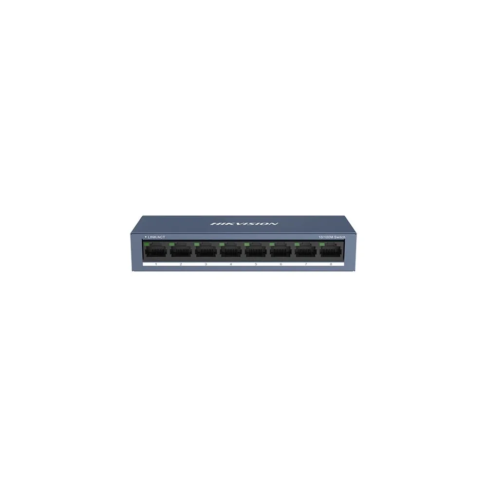 Switch 8 porturi 10/100 mbps rj45 - hikvision ds-3