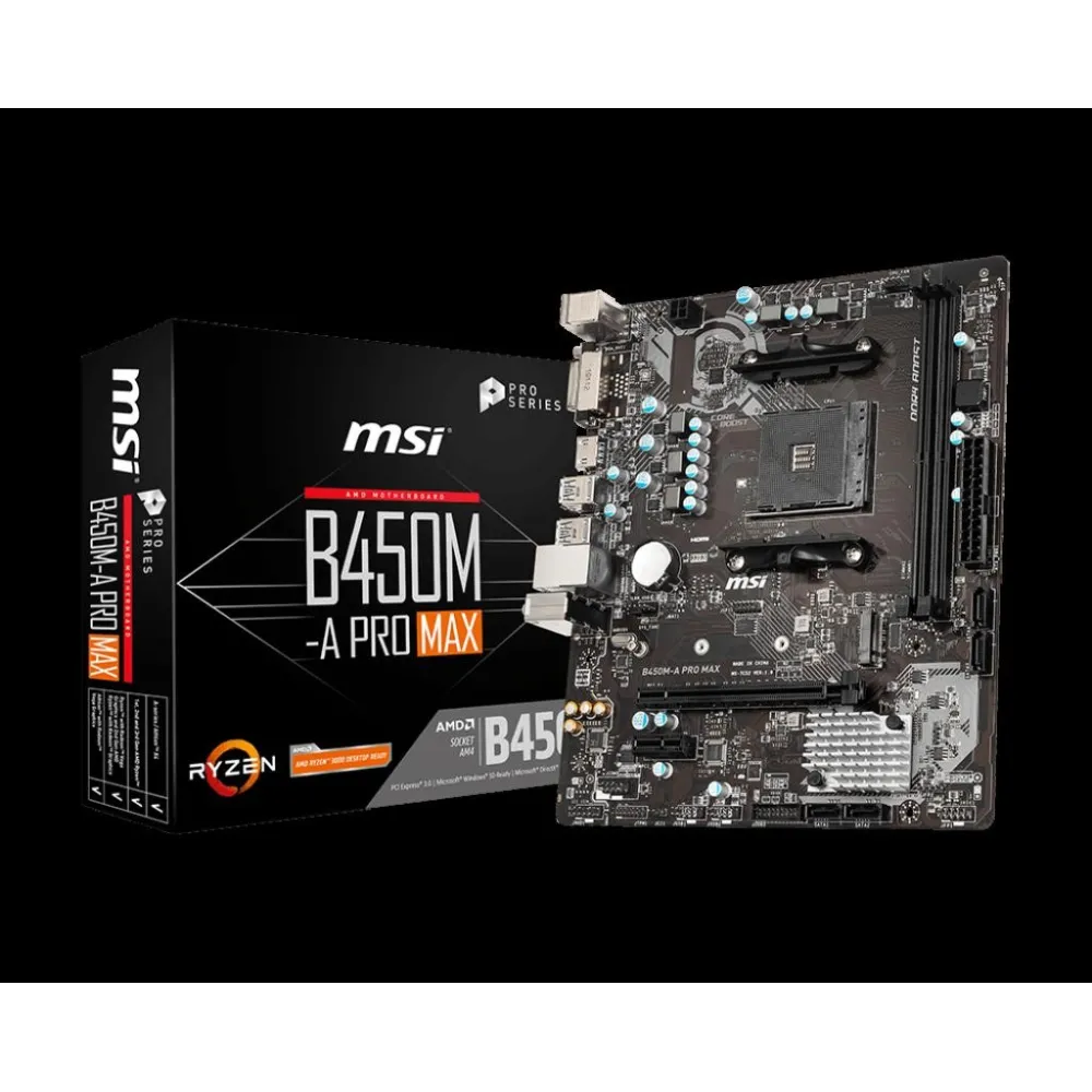 Placa de baza MSI AMD B450M-A PRO MAX Msi - 1