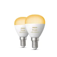 Philips Hue cu ambianță albă Lustră – bec inteligent E14 – (2 buc.)