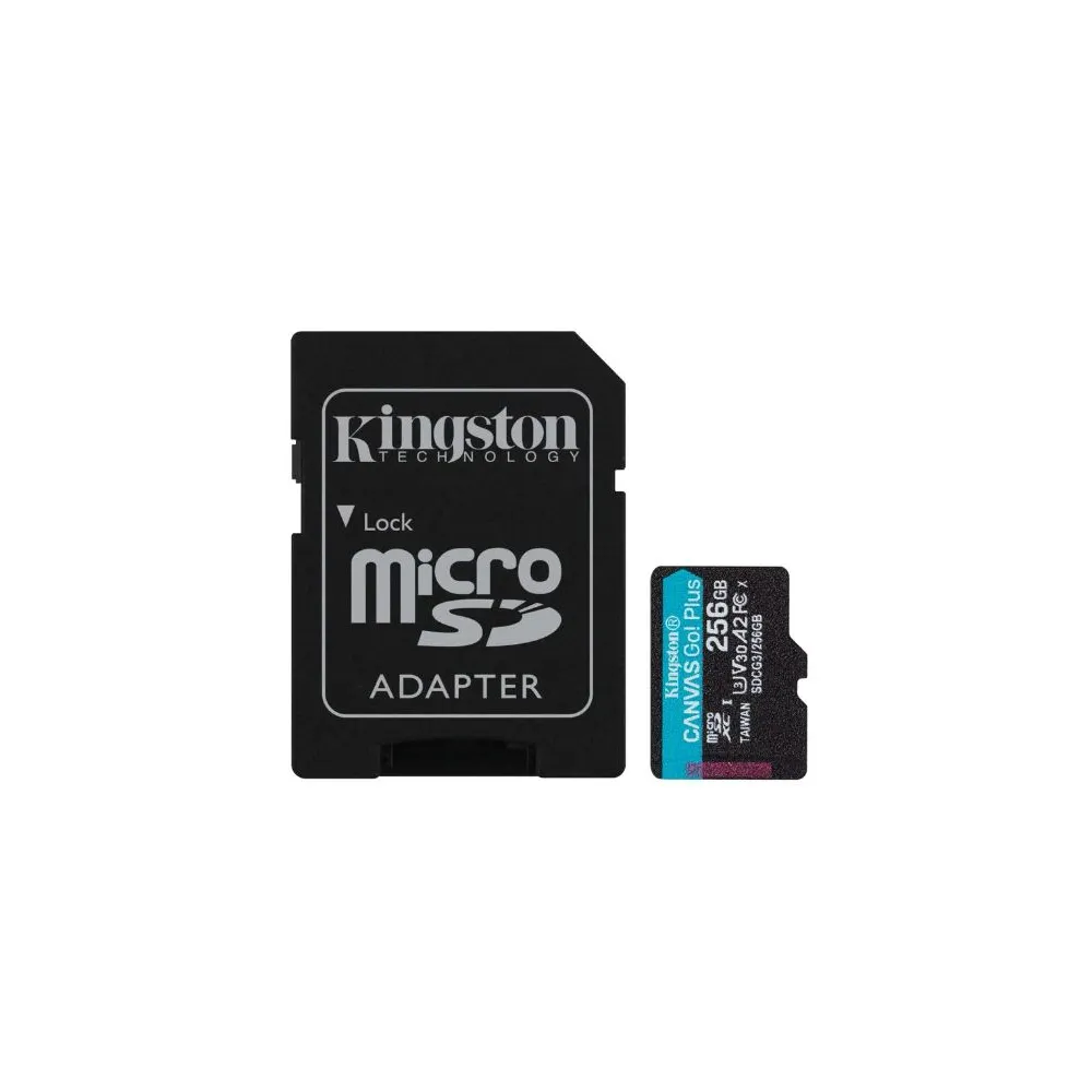 MicroSD Kingston Canvas Go Plus, 256 GB