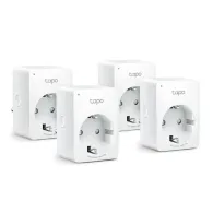 Priza inteligenta TP-Link (4-pack), bluetooth, WiFi, control vocal, timer, alb, 4buc