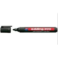 Marker permanent Edding 300, varf rotund, 1.5-3mm, negru