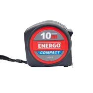 Ruleta Energo Compact, cauciucata, banda alba, 10m