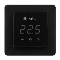 Termostat Heatit, Z-Wave, 16A, IP20, negru
