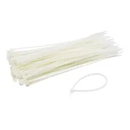 Coliere de plastic 150x2.5 mm alb 100 buc tcp-150-