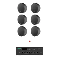 Pachet de sonorizare 36w cu boxe aparente 6w dsppa dsp5311 si amplificator mp60u 100v negru