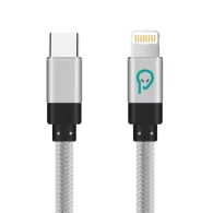 Cablu alimentare si date Spacer, USB-C (T) Lightning (T),1.8m, silver