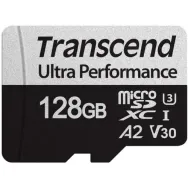 Memory Card microSDXC Transcend 340S 128GB, Class 10, UHS-I U3, V30, A2 + Adaptor SD Transcend - 1